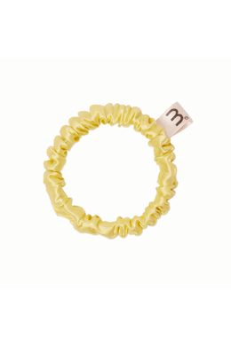Резинка тонка жовта MON MOU Silk Hair Band