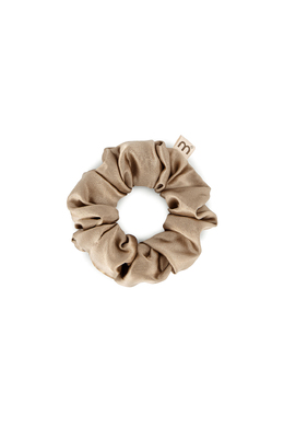 Шовкова об'ємна резинка для волосся бежева MON MOU Silk Hair Band