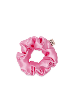 Шовкова об'ємна резинка для волосся яскраво-рожева MON MOU Silk Hair Band