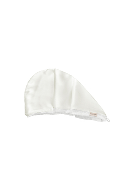 Двостороній рушник-тюрбан для делікатного сушіння волосся MON MOU Hair Turban White