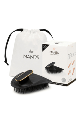 Щітка для волосся чорна Manta Brush Black Gold