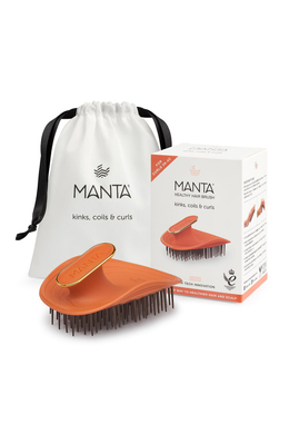 Щітка для кучерявого волосся помаранчева Manta Brush