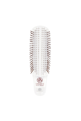 Щітка для шкіри голови біла S-Heart-S Scalp Brush Com Regular White