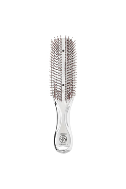Гребінець для шкіри голови сріблястий S-Heart-S Scalp Brush Com Silver