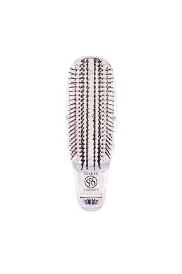 Гребінець для волосся сріблястий S-Heart-S Scalp Brush for Professional Short Silver