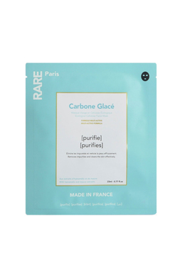 Маска для обличчя очищаюча RARE Paris Carbone Glace Ecological Cellulose Facial Mask