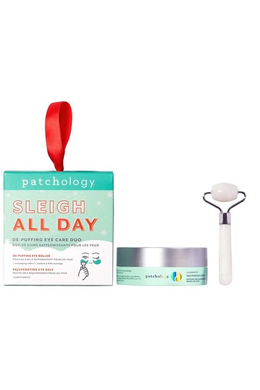 Святковий відновлюючий набір патчів з роллером Patchology Sleigh All Day